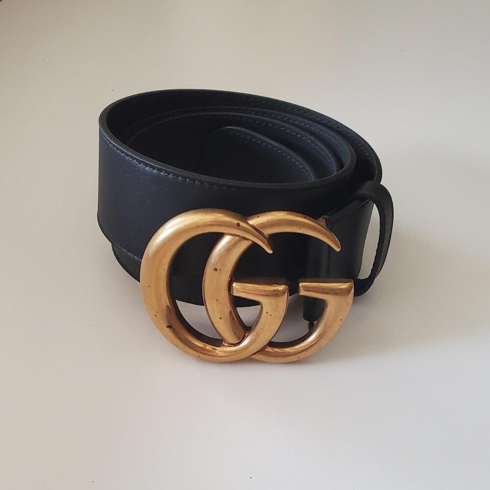 Gucci leather belt in black - Picture 2 of 4